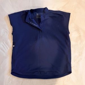 Figs Rafaela Oversized Scrub Top in Navy, XXS